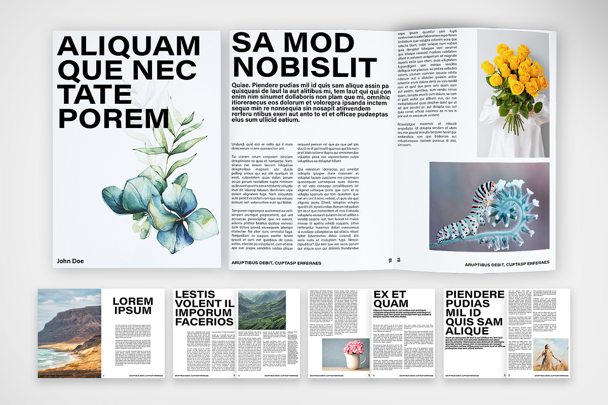 Bold Typography Brochure Template
