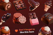 Happy World Chocolate Day, a Food & Drink 3D Model by orenjidesign (Thumbnail 7 of 8)