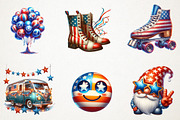 Retro 4th of july Sublimation, an Illustration by RobertsArt (Thumbnail 2 of 7)