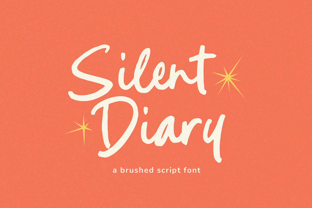 Silent Diary Font, a Script Font by Timurtype (Photo 1 of 7)