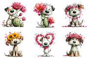 Whimsical Spring Dogs Clipart, an Illustration by Dream Creation (Thumbnail 4 of 6)