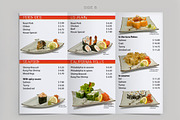 Tri-Fold Sushi Menu Template, a Brochure Template by ItemBridge (Thumbnail 3 of 5)