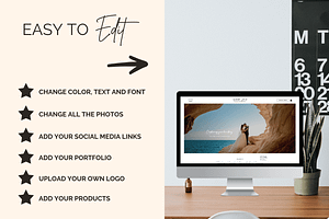 Wix Website Template Portfolio Photo