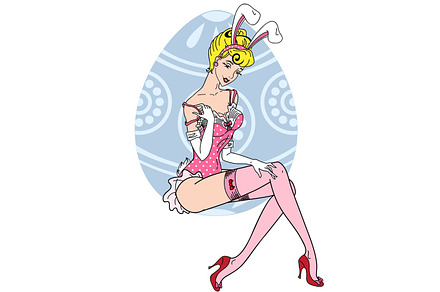 Easter pin-up