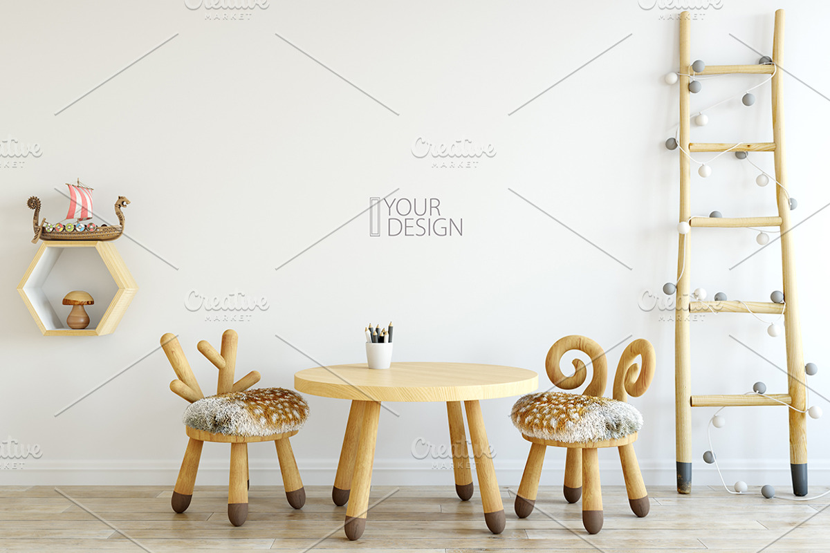 KIDS WALL & FRAMES Mockup Bundle - 2, a Print Template by Yuri-U (Photo 11 of 43)