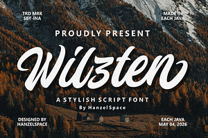 Wilzten – A Stylish Script Font