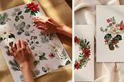 Watercolor Christmas Botanicals, a Decorative Illustration by ThaismotaCreativeCo (Thumbnail 5 of 11)