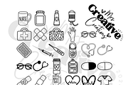 Nurse Outlines Clipart Bundle, a Graphic by Mrs. Creative Creations (Thumbnail 1 of 5)