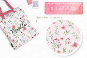 RedPink Garden Flower Graphic Set, an Illustration by May • SHO (Thumbnail 7 of 9)