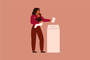 Different Women Vote, a Person Illustration by Mary Long (Thumbnail 3 of 6)