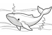 Whale Line Art Vector Bundle, an Illustration by yasushie (Thumbnail 51 of 51)