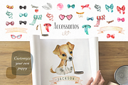 Puppy Paws 4. Watercolor Collection, an Illustration by OctopusArtis (Thumbnail 8 of 11)