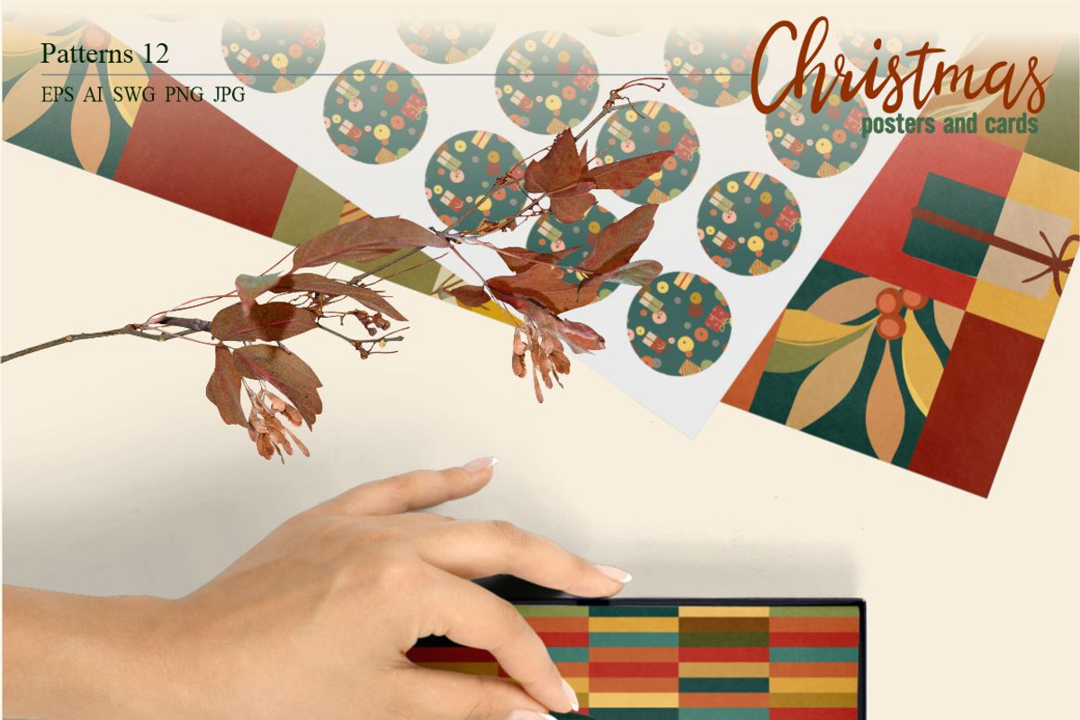 Christmas Posters and Cards, an Object Graphic by Collection by VY (Photo 5 of 7)