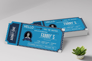 Event Ticket Template Design, a Stationery Template by MightyDesign