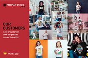 African Girl T-Shirt Mock-Up Set, a Shirt Mockup by Freeman Studio (Thumbnail 10 of 14)