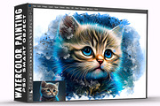 Watercolor Painting Psd Template, a Layer Style Add-On by one-touch (Thumbnail 5 of 5)