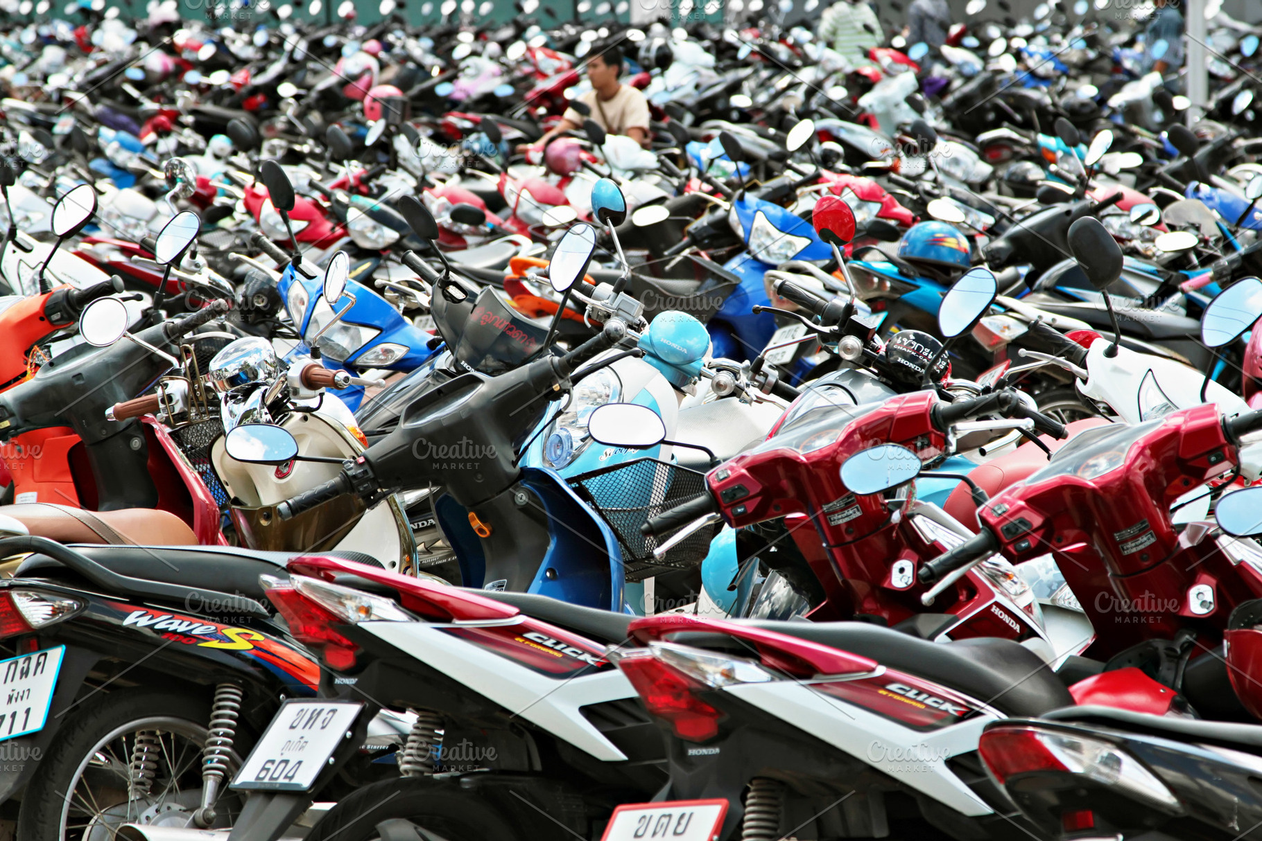 Many motorbikes, a Photo by saiko3p