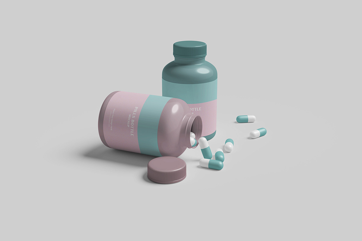 Pills Bottle Mockup, a Packaging Mockup by MrLetters (Photo 4 of 5)