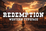 Redemption - Wild West Typeface, a Slab Serif Font by HipFonts (Thumbnail 1 of 6)