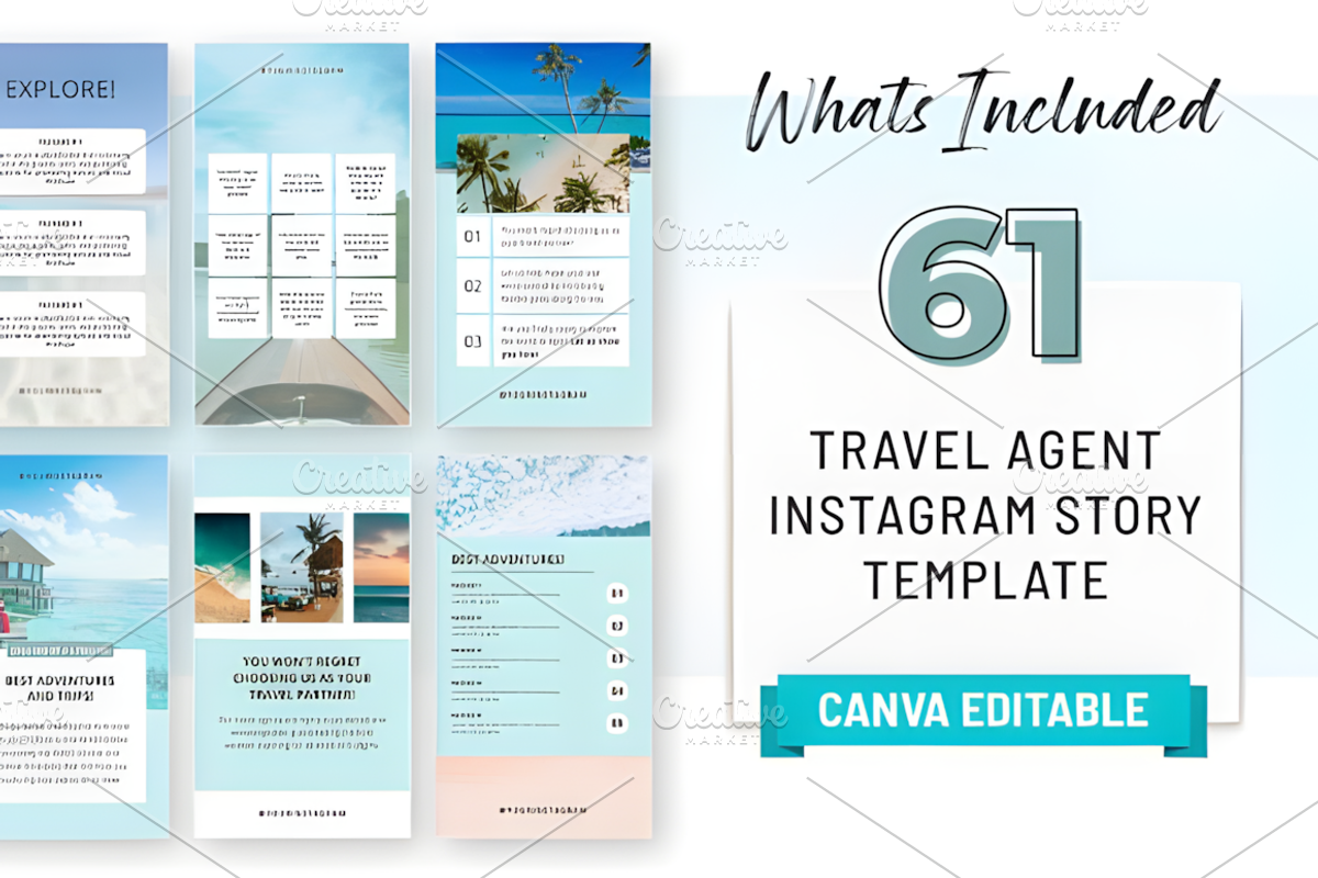 Travel Agent IG Canva Story Template, a Social Media Template by Ink Gallery (Photo 10 of 10)