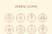 Zodiac Signs Icons. Horoscope Logos, an Outline Icon by Olya Creative (Thumbnail 2 of 5)