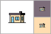 Simple Flat House Icon, a Branding & Logo Template by quadrazo (Thumbnail 2 of 2)