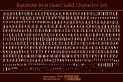 Bazaruto Iron Hand Family, a Font by Stiggy & Sands (Thumbnail 7 of 7)