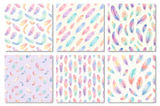 Feather Watercolor Digital Paper, a Pattern Graphic by Dream Creation (Thumbnail 5 of 5)