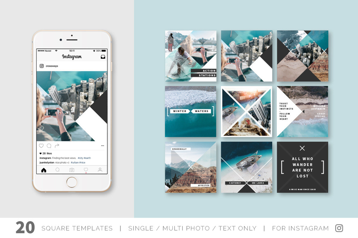 Crossways Social Media Template Pack, a Social Media Template by Katy Clemmans (Photo 3 of 9)