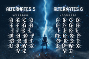 Electrone Superhero Font, a Sans Serif Font by alit design (Thumbnail 14 of 21)