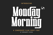 Monday Morning - Slab Serif Font, a Slab Serif Font by Doehantz Studio (Thumbnail 1 of 9)
