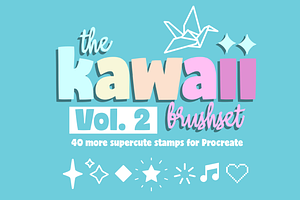 Kawaii Procreate Brushes Volume 2