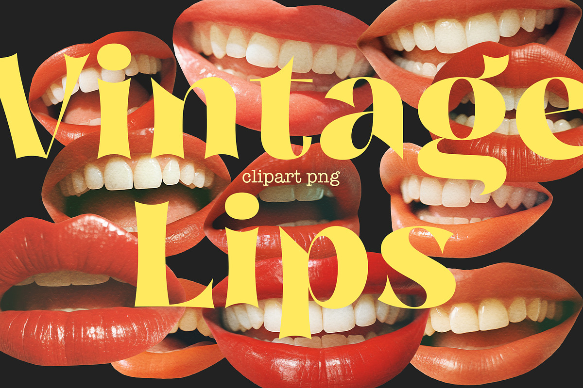 Vintage Lips, an Object Graphic by TheCuteShop (Photo 1 of 3)