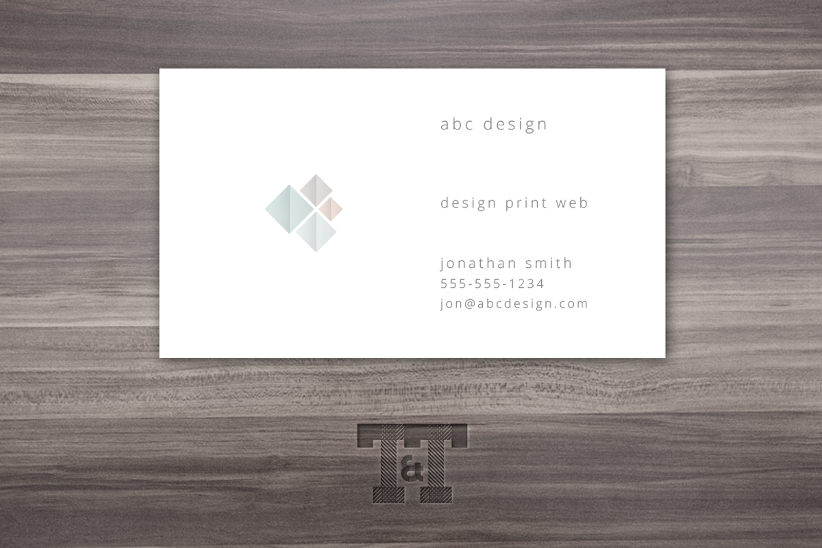 Abstract Business Card, a Business Card Template by Twilight & Twine (Photo 2 of 3)