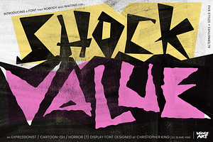 Shock Value - An Expressionist Font