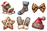 Watercolor Leopard Print Christmas, an Illustration by Daily.Designs (Thumbnail 2 of 5)