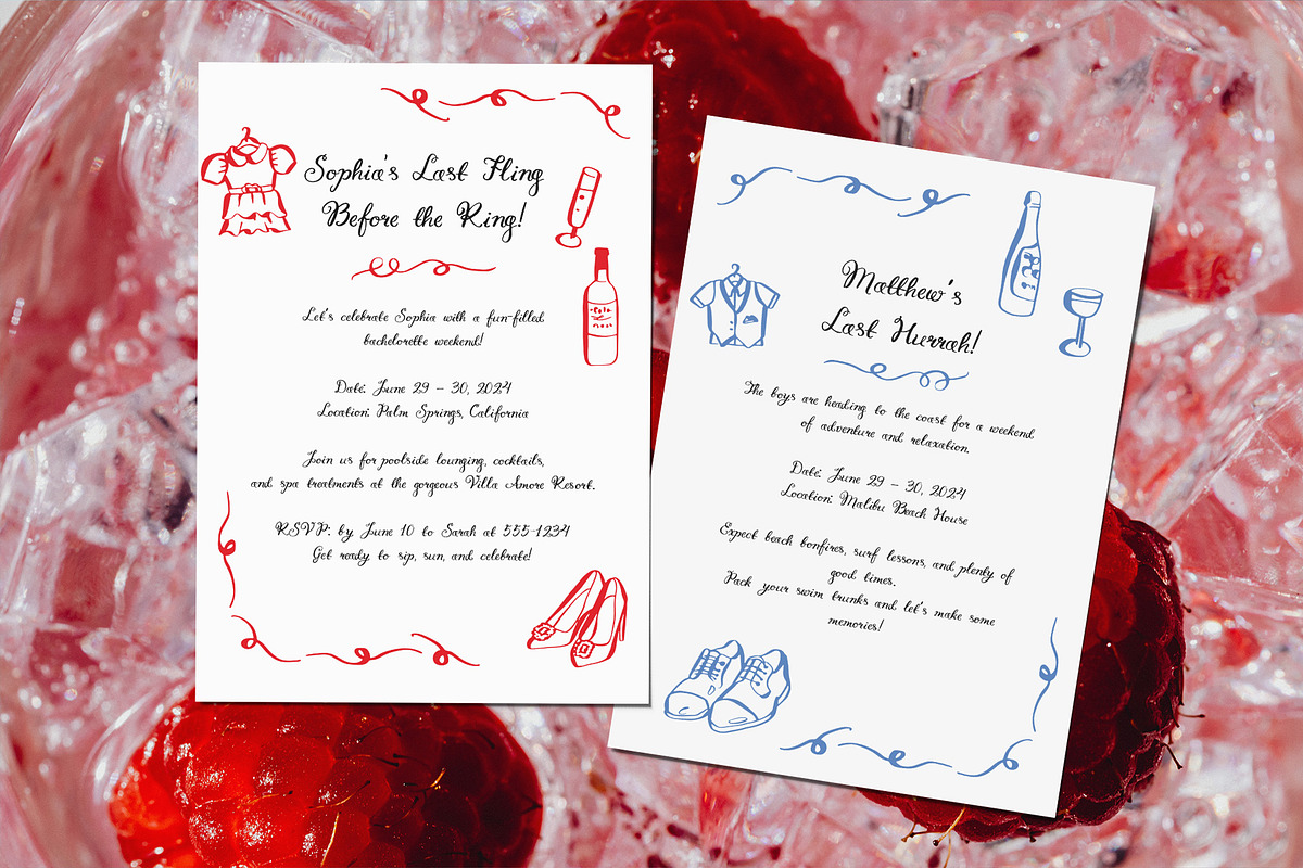 Whimsy Amore Handdrawn Ligatures, a Handwritten Font by SunnyAfternoons (Photo 9 of 12)