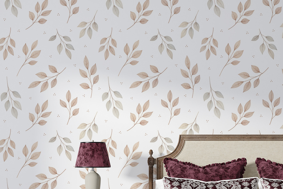 Autumn Watercolor Leaves Pattern, a Pattern Graphic by Kreeya Art Shop (Photo 2 of 13)