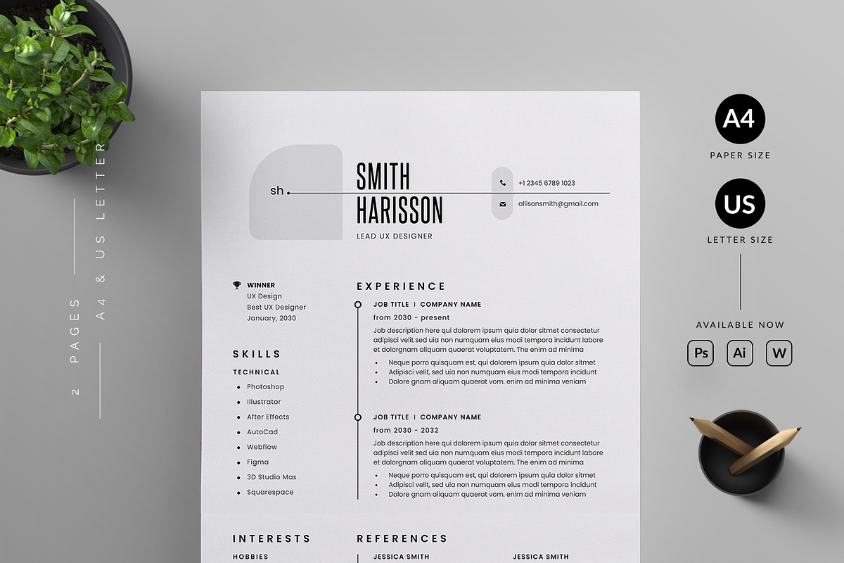 Resume/CV, a Resume Template by Reuix Studio (Photo 2 of 5)