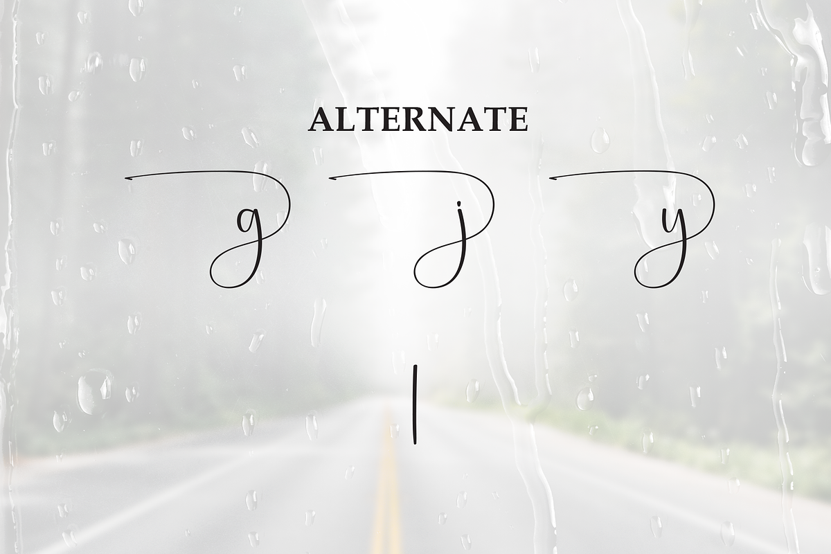 Rainstory | Script Font, a Handwritten Font by Scratchones (Photo 8 of 9)