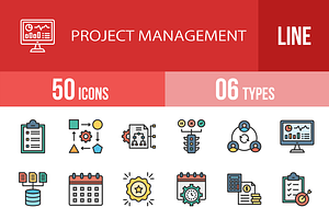 50 Project Management Icons