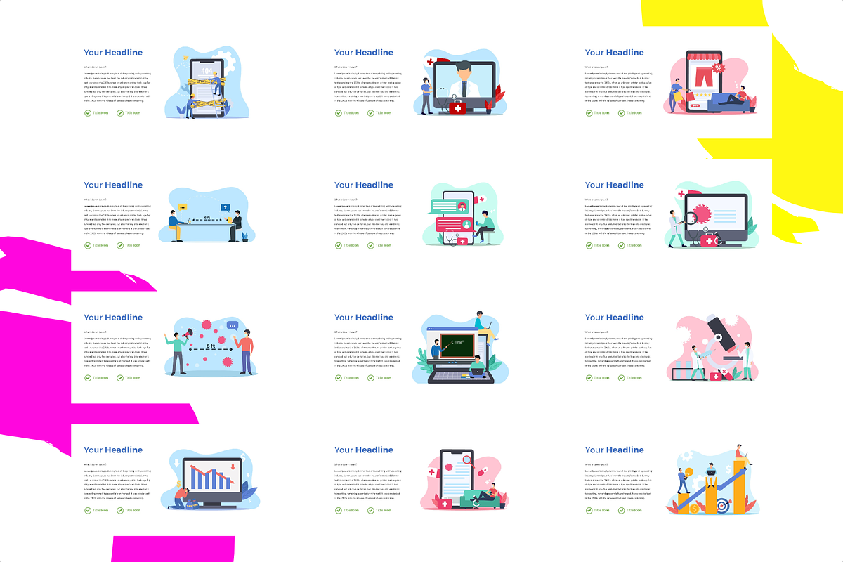 SALE | 77 FLAT VECTOR ILLUSTRATION, a Presentation Template by rivatxfz (Photo 4 of 9)