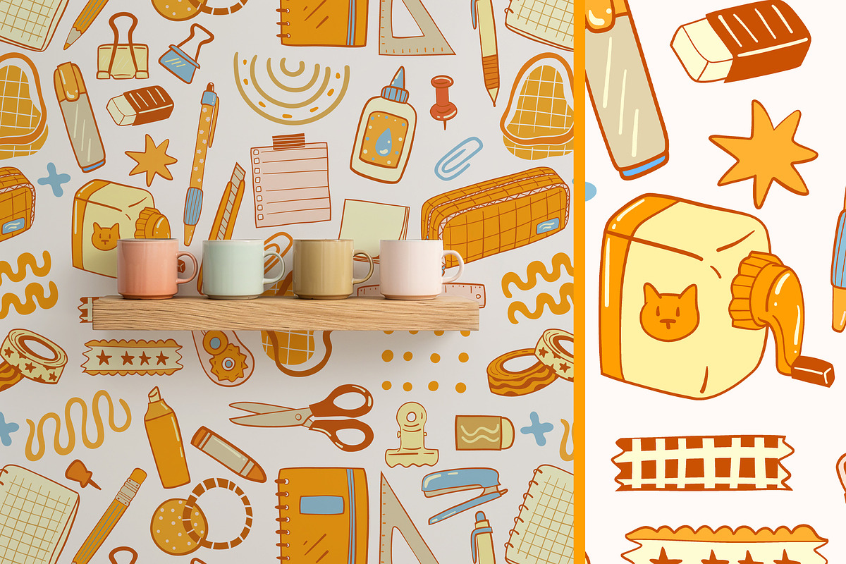 Back to School clipart patterns, an Education Illustration by Carpet Tapete Pretzel (Photo 6 of 18)