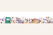 Art supplies, tools set + templates, an Object Illustration by Good Studio (Thumbnail 4 of 11)