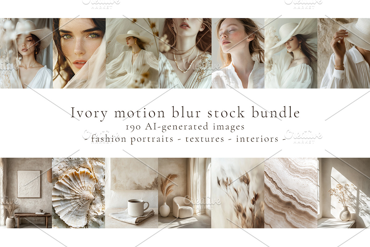 190 Ivory Motion blur stock bundle, a Beauty & Fashion Photo by Yulia Furman (Photo 1 of 6)