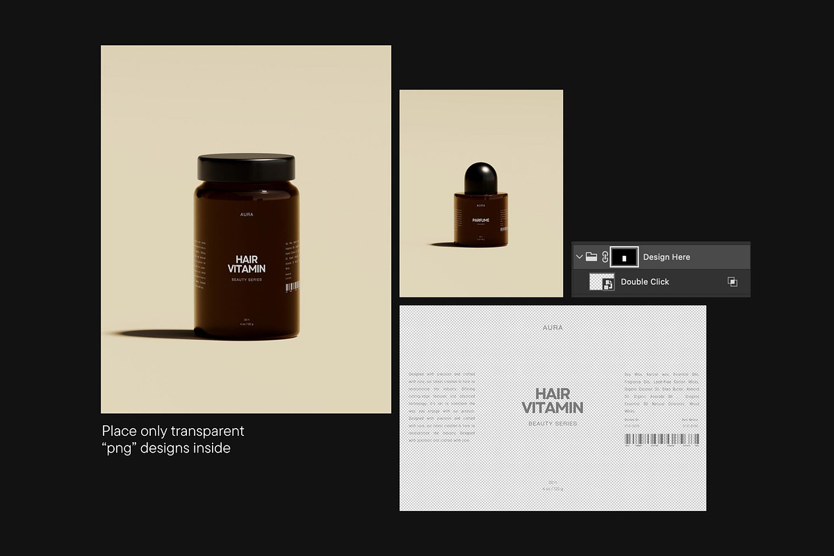 Aura Cosmetic Mockup Collection, a Packaging Mockup by Mockup Line (Photo 4 of 8)