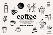 Coffee Hand-Drawn illustrations, a Food Illustration by dicreate (Thumbnail 1 of 12)