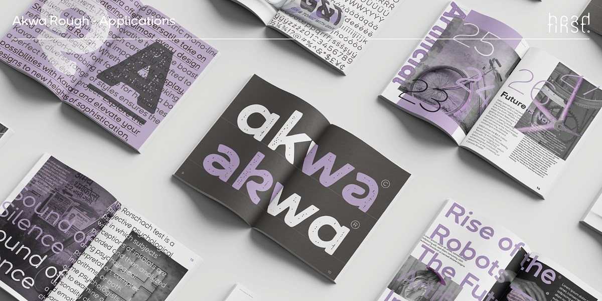 Akwa Rough, a Sans Serif Font by HeadFirst (Photo 9 of 17)