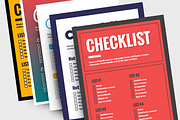 A Set of Five Checklists, a Graphic by Orange Graphics (Thumbnail 1 of 6)