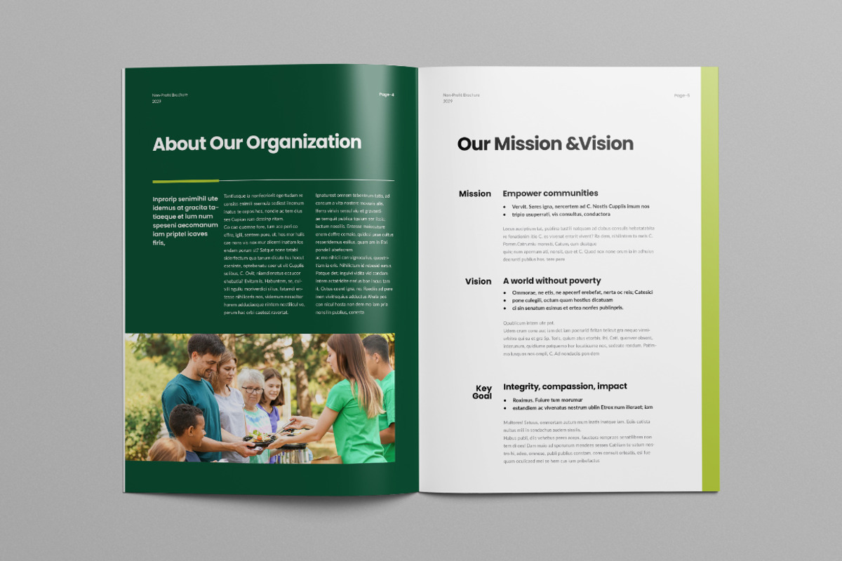 Charity Brochure Template | Canva, a Brochure Template by Pixelpick (Photo 3 of 9)